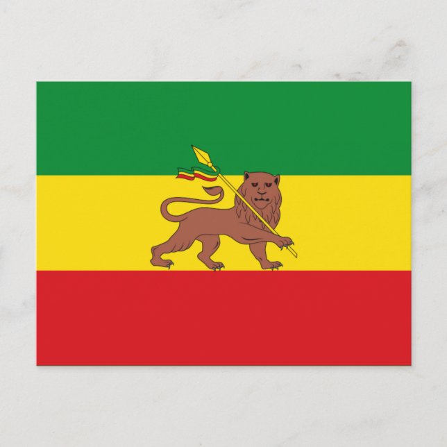 Old Ethiopian flag Postcard (Front)