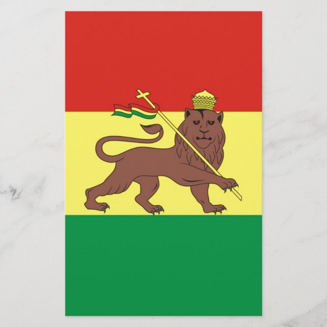 Old Ethiopian Flag with Lion of Judah (Front)