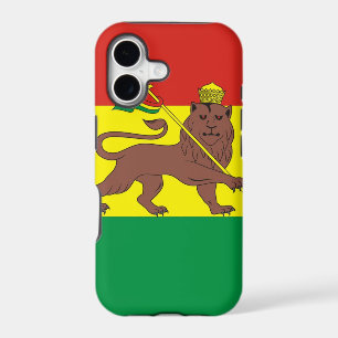 Old Ethiopian Flag with Lion of Judah