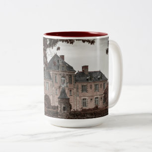 Old European Mansion Two-Tone Coffee Mug
