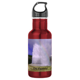 Old Faithful in Yellowstone National Park 532 Ml Water Bottle