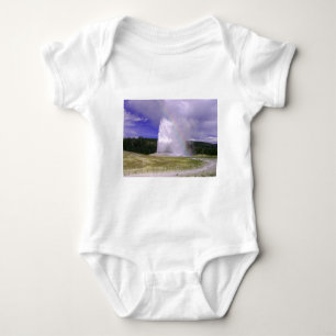Old Faithful in Yellowstone National Park Baby Bodysuit