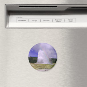 Old Faithful in Yellowstone National Park Magnet