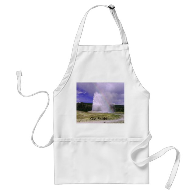 Old Faithful in Yellowstone National Park Standard Apron (Front)