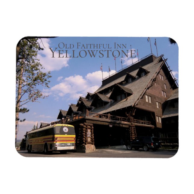 Old Faithful Inn Yellowstone National Park Magnet (Horizontal)