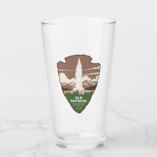 Old Faithful Yellowstone National Park Arrowhead Glass