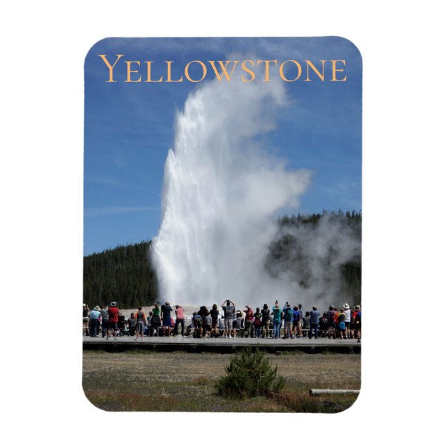 Old Faithful Yellowstone National Park Wyoming Magnet (Vertical)