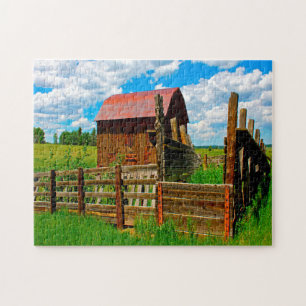 Old Farm Barn Colorado. Jigsaw Puzzle