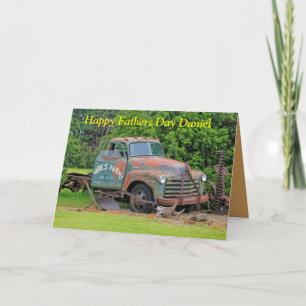 Old Farm Equipment Fathers Day Greeting Card