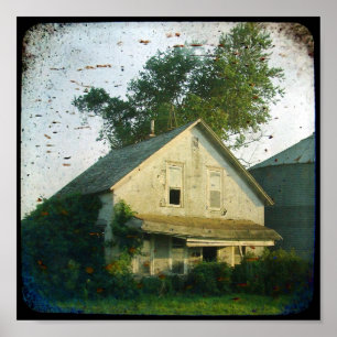 Old Farm House Poster