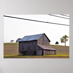 Old Farm House Poster