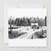 Old Farm Road Thank You Card