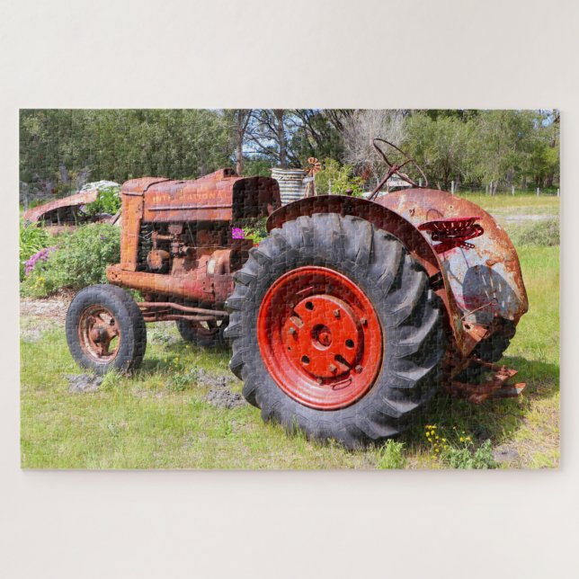 Old farm tractor, Australia Jigsaw Puzzle (Horizontal)