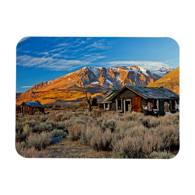 Old Farmhouse Along Hwy 395 In June Lake Magnet (Horizontal)