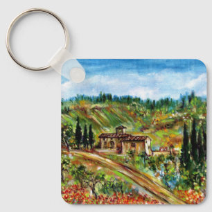OLD FARMHOUSE IN CHIANTI -TUSCANY KEY RING
