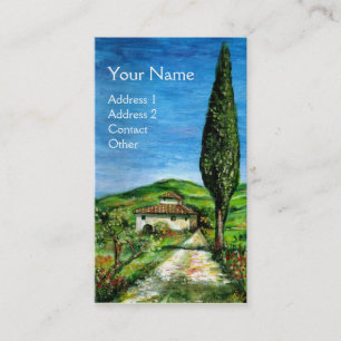 Old Farmhouse in Chianti / Tuscany Landscape Business Card