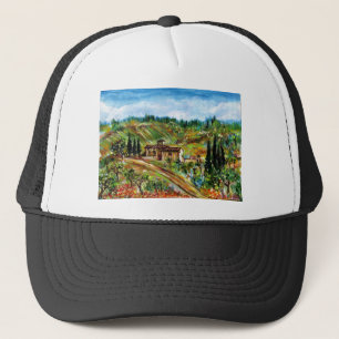 OLD FARMHOUSE IN CHIANTI -TUSCANY TRUCKER HAT