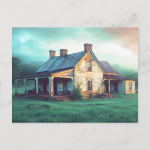 Old Farmstead Colourful Summer Morning Timeless Ar Holiday Postcard