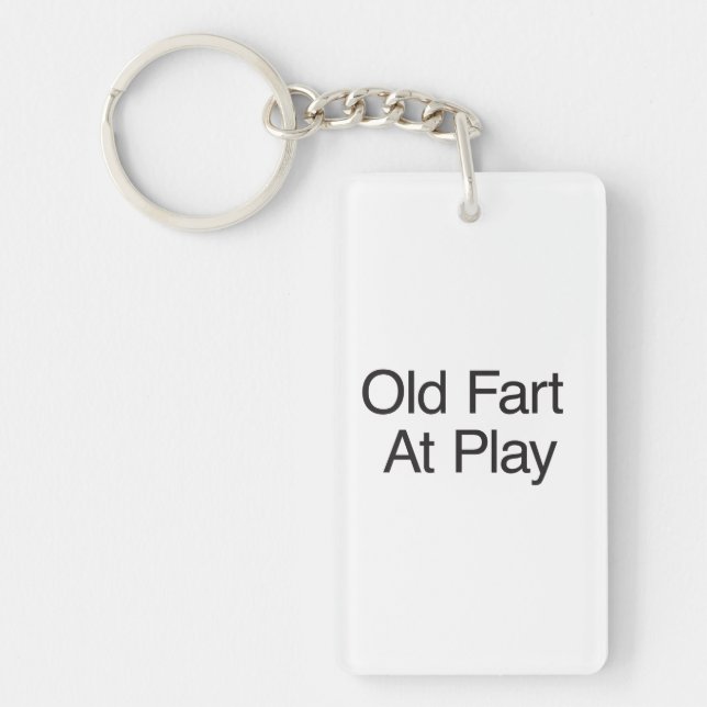 Old Fart At Play.ai Key Ring (Front)