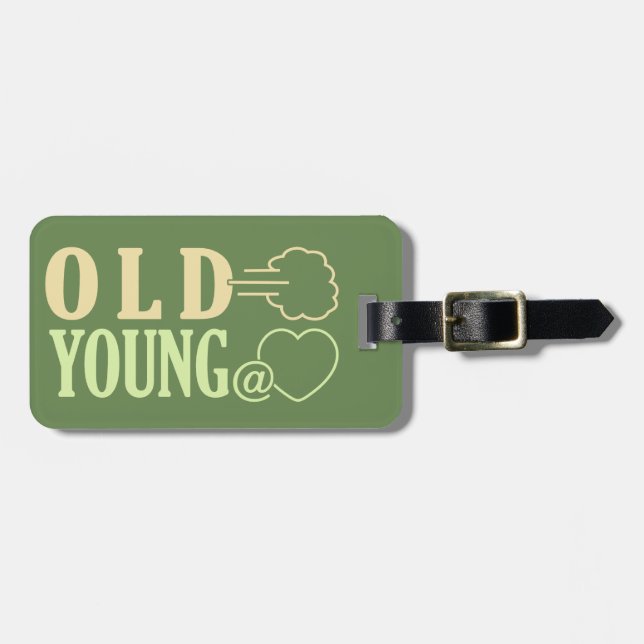 Old Fart custom luggage tag (Front Horizontal)
