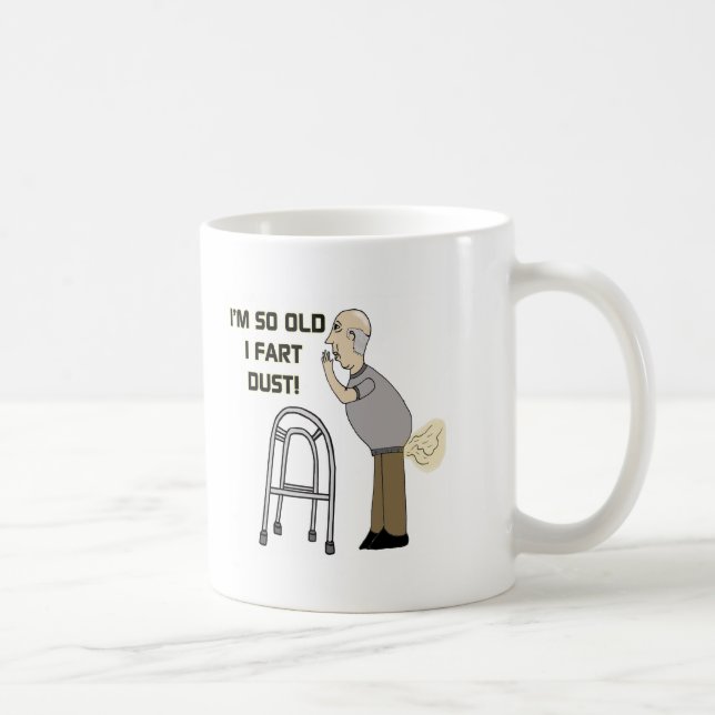 Old Fart Gifts For Fathers Day Coffee Mug (Right)