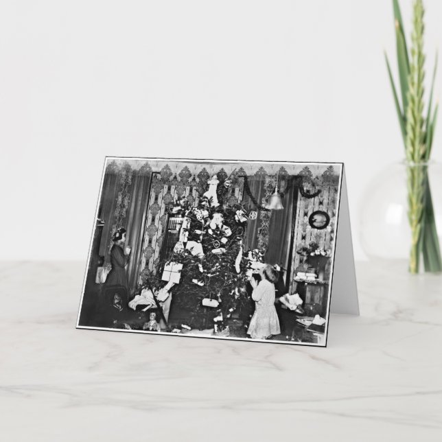 Old Fashion Christmas Holiday Card (Front)