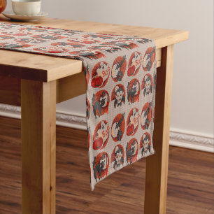 Old Fashion Halloween Faux Cross-Stitch Runner