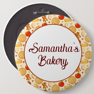 Old Fashioned Apple Pie And Ingredients 6 Cm Round Badge