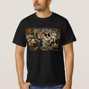Old Fashioned Bar with People Celebrating, a Party T-Shirt