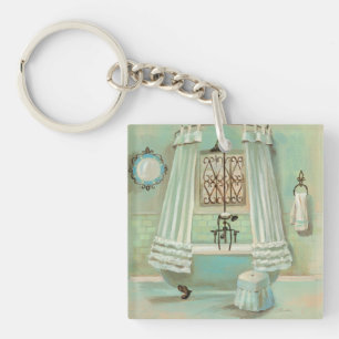 Old Fashioned Bathroom Key Ring