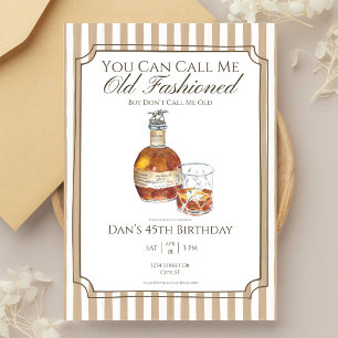 Old Fashioned Birthday Invitation Template Blant