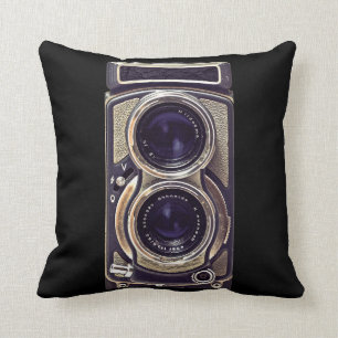 Old-fashioned camera cushion