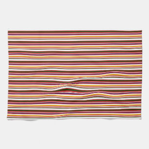 Old Fashioned Candy Stripes (large scale) Tea Towel