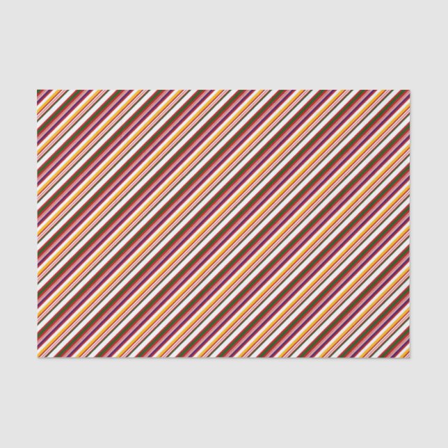 Old Fashioned Candy Stripes (large scale) Tissue Paper (Front)