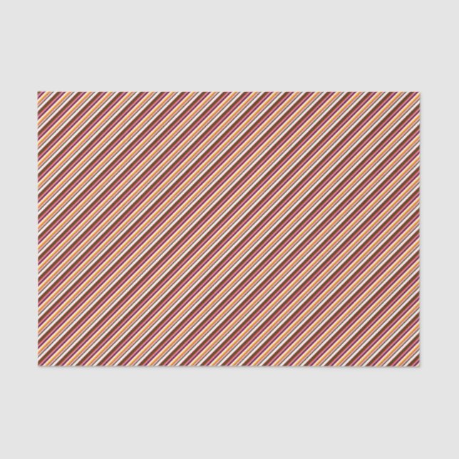 Old Fashioned Candy Stripes (small scale) Tissue Paper (Front)