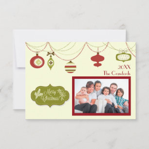 Old Fashioned Christmas - 3x5 Christmas Card