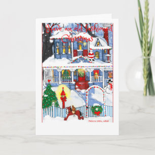 old fashioned Christmas card