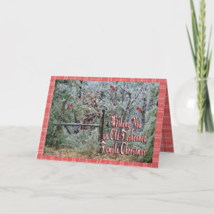 Old Fashioned Christmas-customise Holiday Card