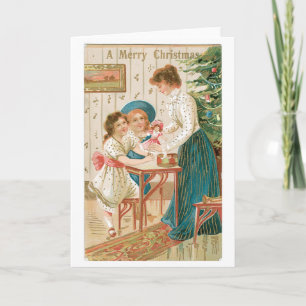 Old-fashioned Christmas, Famliy Holiday Card