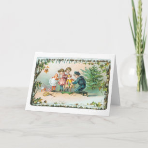 Old-fashioned Christmas Holiday Card