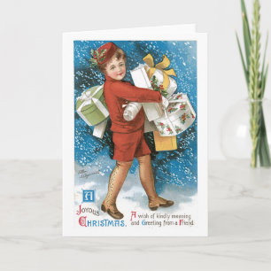 Old-fashioned Christmas, Lady Holiday Card