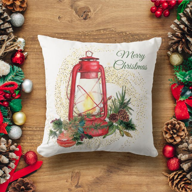 Old Fashioned Christmas Lantern Cushion (Creator Uploaded)