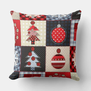 Old Fashioned Christmas Quilt Cushion