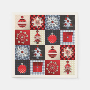 Old Fashioned Christmas Quilt Napkin
