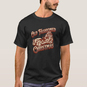 Old Fashioned Christmas Santa Claus Sleigh Festive T-Shirt