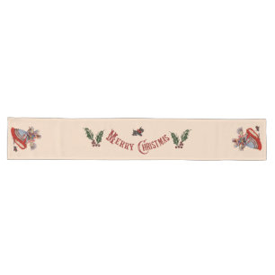 Old-Fashioned Christmas Shopping Long Table Runner