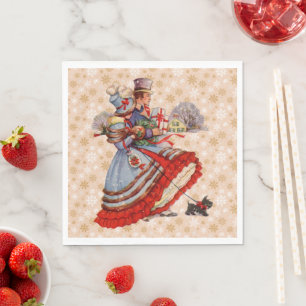 Old-Fashioned Christmas Shopping Napkin