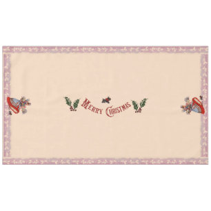 Old-Fashioned Christmas Shopping Tablecloth