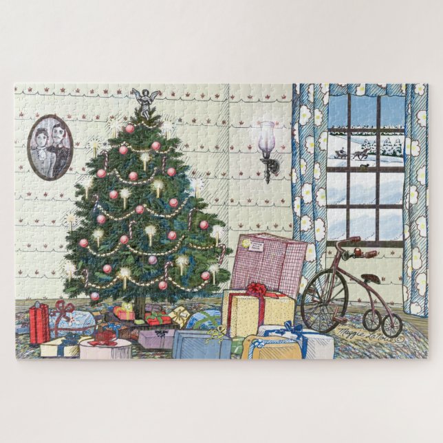Old Fashioned Christmas Tree Jigsaw Puzzle (Horizontal)