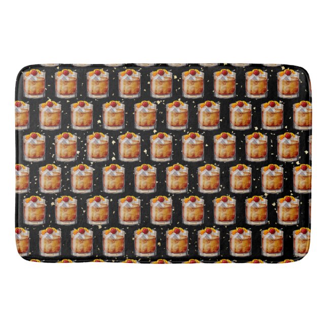 Old Fashioned Cocktail Bath Mat (Front)